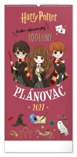 KALENDÁŘ 2027 NÁST: RODINNÝ, PLÁN HARRY POTTER, 21 X 42 CM