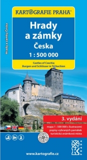 HRADY A ZÁMKY ČESKA 1:500000 SKL.MAPA