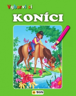 VYBARVI SI - KONÍCI (ZELENÉ)