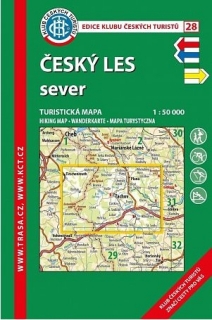 KČT 28 ČESKÝ LES SEVER 1: 50 000