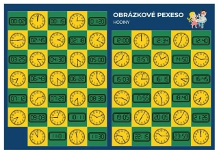 PEXESO: MATEMATIKA - HODINY