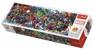 PANORAMATICKÉ PUZZLE SVĚT MARVELU 1000 D