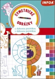 SYMETRICKÉ OBRÁZKY S DUHOVOU PASTELKOU