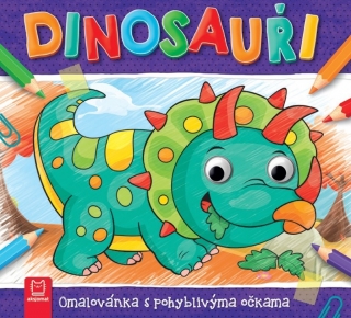 DINOSAUŘI - OMALOVÁNKA S POHYBLIVÝMA OČK