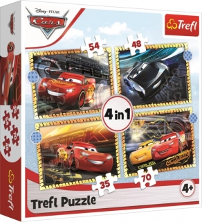 PUZZLE AUTA 3-PŘIPRAVIT, POZOR, TEĎ 4V1