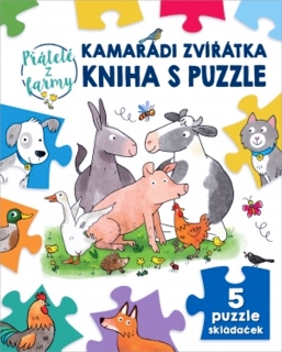 KAMARÁDI ZVÍŘÁTKA KNIHA S PUZZLE PŘÁTELÉ
