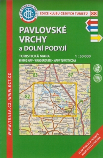 KČT 88 PAVLOVSKÉ VRCHY A DOLNÍ PODYJÍ 1:50 000