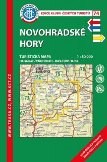 KČT 74 NOVOHRADSKÉ HORY 1:50 000
