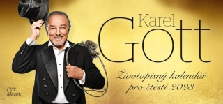 KAREL GOTT: ŽIVOTOPISNÝ KALENDÁŘ PRO ŠTĚSTÍ 2023 / STOLNÍ