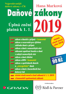 DAŇOVÉ ZÁKONY 2019-PLATNÉ K 1.1.2019