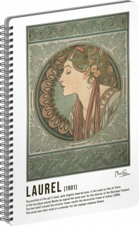 SPIRÁLOVÝ BLOK ALFONS MUCHA/LAUREL, LINK