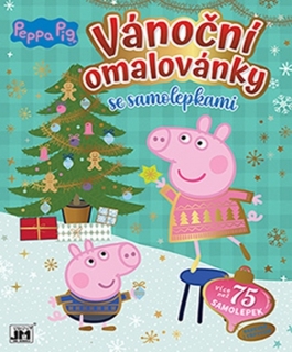 PEPPA PIG - VÁNOČNÍ OMALOVÁNKY SE SAMOLE