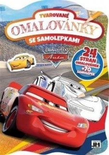 AUTA - TVAROVANÉ OMALOVÁNKY SE SAMOLEPKA