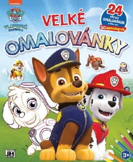 TLAPKOVÁ PATROLA - VELKÉ OMALOVÁNKY