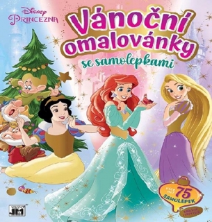 PRINCEZNY - VÁNOČNÍ OMALOVÁNKY SE SAMOLE