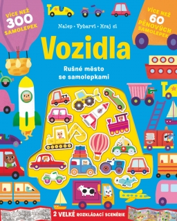 VOZIDLA - RUŠNÉ MĚSTO SE SAMOLEPKAMI