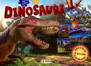 DINOSAUŘI - SLOŽ SI KNÍŽKU (4 PUZZLE O 4